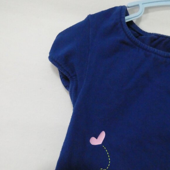 CIRCO 24 months Blue Cotton Short Sleeve Dress With Colorful Fun Print Design - Picture 4 of 15